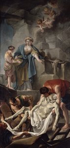 Die Grablegung des heiligen Andreas, 1760 von Jean Baptiste Deshays de Colleville