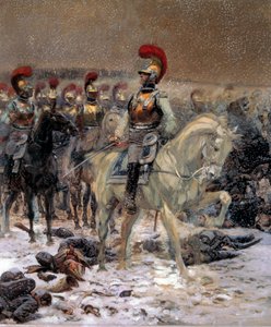 Russlandfeldzug 1812: „Vor dem Angriff, die Karabiniers in Winkowo“ von Jean Baptiste Edouard Detaille