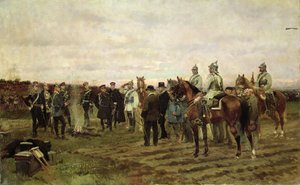 Die Geiseln: Erinnerung an den Feldzug 1870-71, 1878 von Jean Baptiste Edouard Detaille