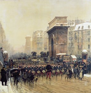 Das vorbeiziehende Regiment, 1875