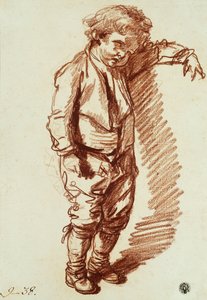 Ein kleiner Junge stehend
