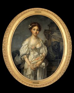La cruche cassée. Gemälde von Jean Baptiste Greuze (1725-1805) 18. Jahrhundert