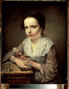 Mädchen mit Puppe von Jean Baptiste Greuze