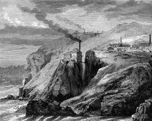 Eine Ansicht von Cornwall, England, 19. Jahrhundert von Jean Baptiste Henri Durand Brager