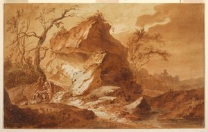 Eine bergige Landschaft