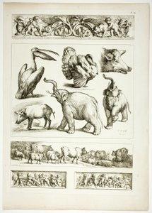 Platte 34 von 38 aus Oeuvres de J. B. Huet von Jean Baptiste Huet