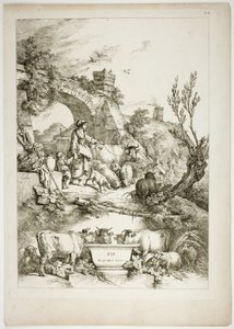 Tafel 36 von 38 aus Oeuvres de J. B. Huet von Jean Baptiste Huet