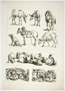 Tafel fünfzehn von 38 aus Oeuvres de J. B. Huet von Jean Baptiste Huet