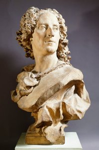 Noel Nicolas Coypel, von Jean Baptiste Lemoyne, Terrakotta-Büste