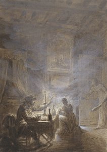 Der rauchende Herd von Jean Baptiste Isabey