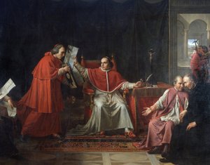 Unterzeichnung des Konkordats zwischen Frankreich und dem Heiligen Stuhl durch Papst Pius VII, 15. August