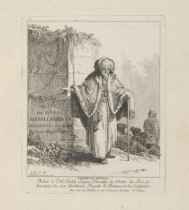 Frau des Volkes, Platte eins aus Divers Habillements des Peuples du Nord von Jean Baptiste Le Prince