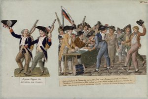 Der Aufbruch der Freiwilligen zu den Revolutionsarmeen von Jean Baptiste Lesueur
