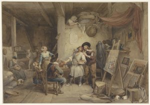 Adriaen Brouwer bei seinem Schüler J. van Craesbeek