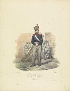 Kanonier, 1820-1825