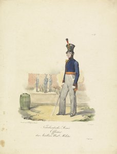 Artillerieoffizier, 1820-1825