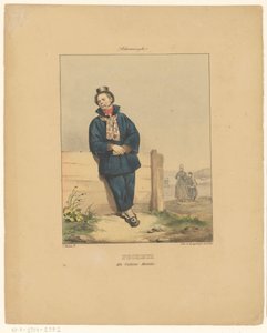Pfeiferauchender Fischer in Scheveningen
