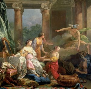 Merkur, Herse und Aglauros, 1763 von Jean Baptiste Marie Pierre