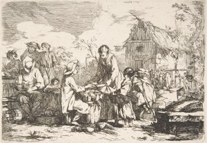 Dorfmarktplatz von Jean Baptiste Marie Pierre