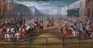 Le pompeux Carrousel des Galantes Amazones des Quatre Parties du monde von Jean Baptiste Martin