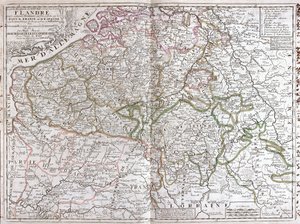Karte von Belgien