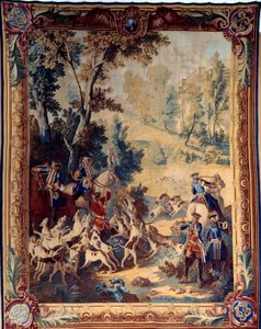 Jagd von Ludwig XV. (1710-1774). Wandteppich von Jean Baptiste Oudry (1686-1755) von Jean Baptiste Oudry