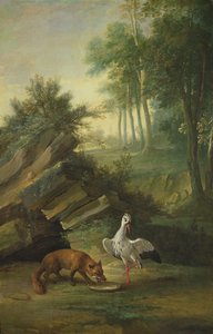 Der Fuchs und der Storch, 1747 von Jean Baptiste Oudry