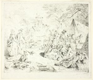 Rast der Soldaten von Jean Baptiste Pater