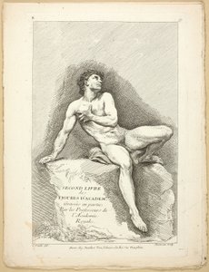 Figur (recto und verso), aus dem zweiten Buch der Figuren der Akademien, teilweise graviert von den Professoren der Königlichen Akademie von Jean Baptiste Perronneau