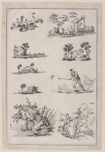 Chinoiserie-Ornamente, ca. 1760-85