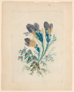 Fantastisches Blumenmotiv aus "Nouvelle Suitte de Cahiers de fleurs idéales"