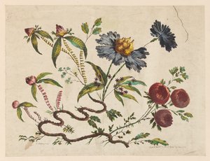 Blumenzweige, aus "Recueil de Differentes Fleurs de Fantaisie Dans le Goût Chinois"