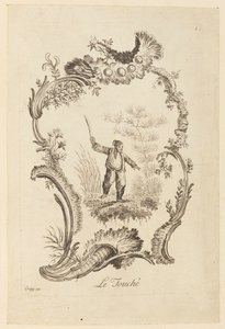 Der Tastsinn, aus "Die fünf Sinne" von Jean Baptiste Pillement