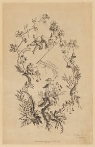 Titelseite, aus "Ein neues Buch chinesischer Ornamente" von Jean Baptiste Pillement