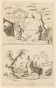 Zwei chinesische Szenen von Jean Baptiste Pillement