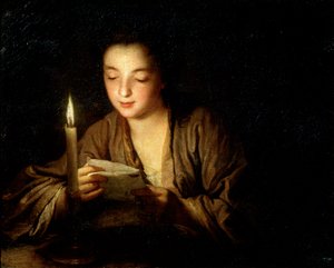 Mädchen mit einer Kerze, spätes 17. oder frühes 18. Jahrhundert