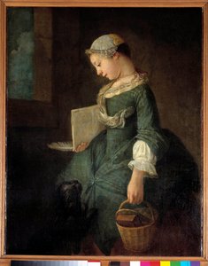 Ein junges Schulmädchen von Jean Baptiste Simeon Chardin