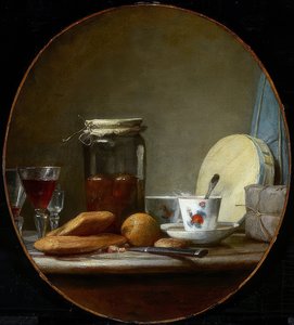 Glas mit Aprikosen