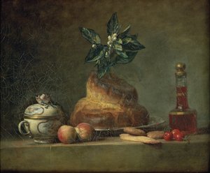 Die Brioche oder Das Dessert von Jean Baptiste Simeon Chardin