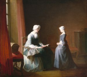 Die gute Erziehung, ca. 1753 von Jean Baptiste Simeon Chardin