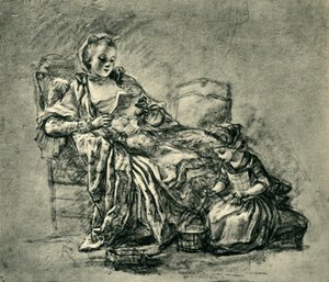Der Brief, Mitte bis Ende des 18. Jahrhunderts, 1943 von Jean Baptiste Simeon Chardin