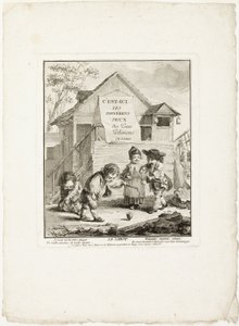 Hufeisen, aus Die Spiele der Bengel von Paris von Jean Baptiste Tilliard I