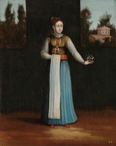 Frau von der albanischen Küste von Jean Baptiste Vanmour (workshop of)