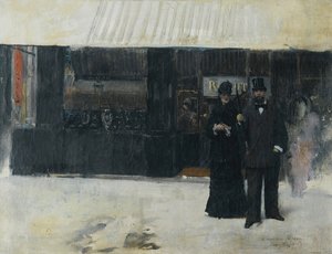 Paar vor einem Juweliergeschäft von Jean Beraud