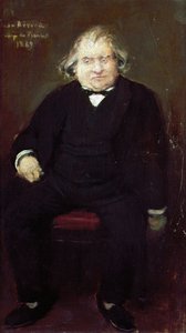 Porträt von Joseph Ernest Renan (1823-1892), französischer Historiker, Philosoph, Philologe und Schriftsteller, von Jean Beraud (1849-1935) von Jean Beraud