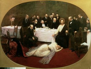 St. Maria Magdalena im Haus des Simon der Pharisäer, 1891 von Jean Beraud