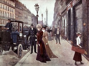 Die Rue de la Paix in Paris, ca. 1900