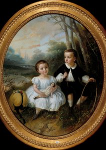Das Kind mit dem Reifen von Jean Bertou