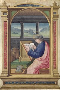 St. Lukas schreibt, aus einem Stundenbuch