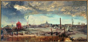 Verkündung der Verfassung, Place de la Concorde, 12. November von Jean Charles Geslin